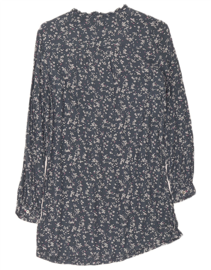 White Stuff Γυναικείο μακρυμάνικο φόρεμα Shift UK 8 Small Navy Blue Floral