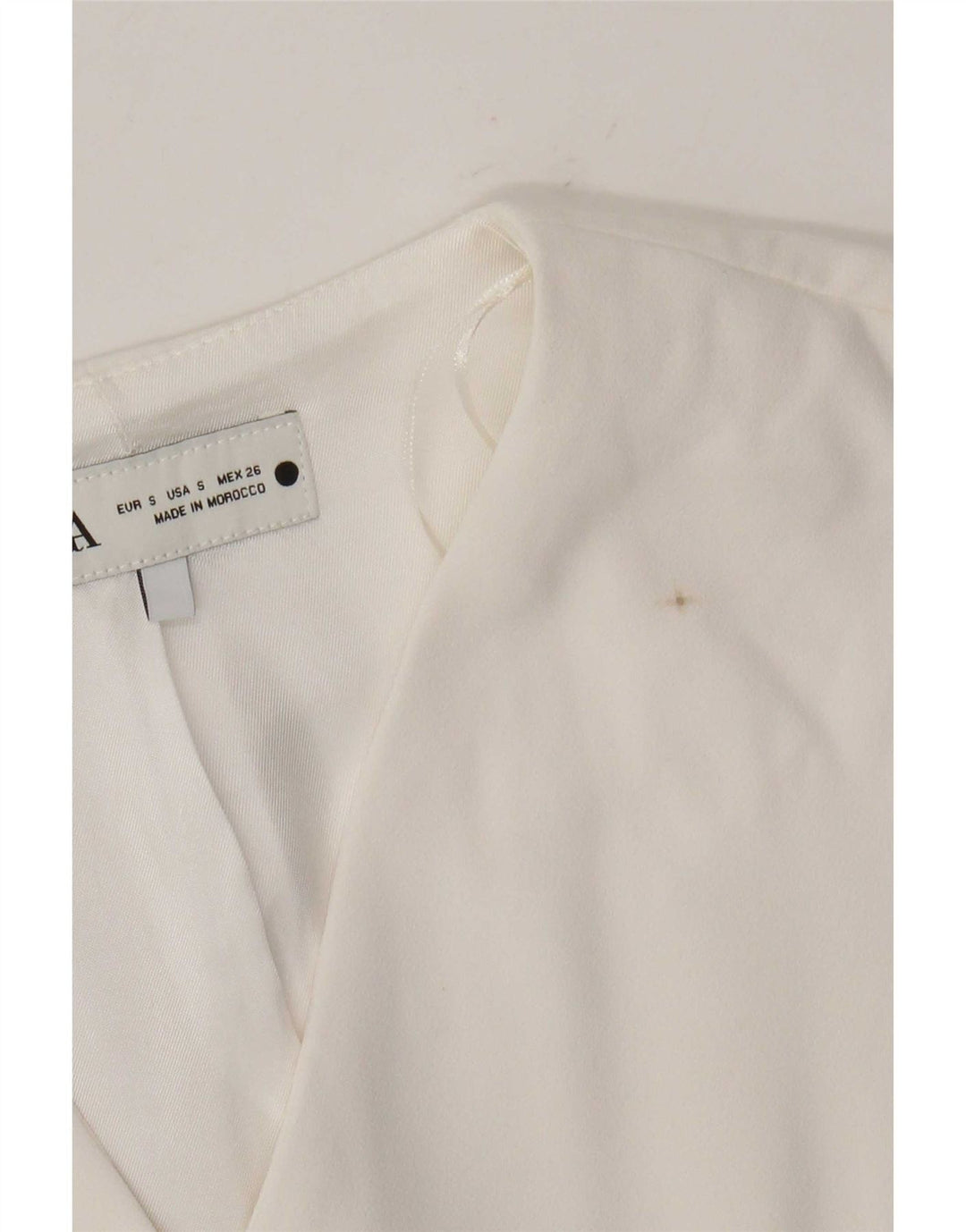 Zara Γυναικείο Γιλέκο UK 10 Small White Polyester