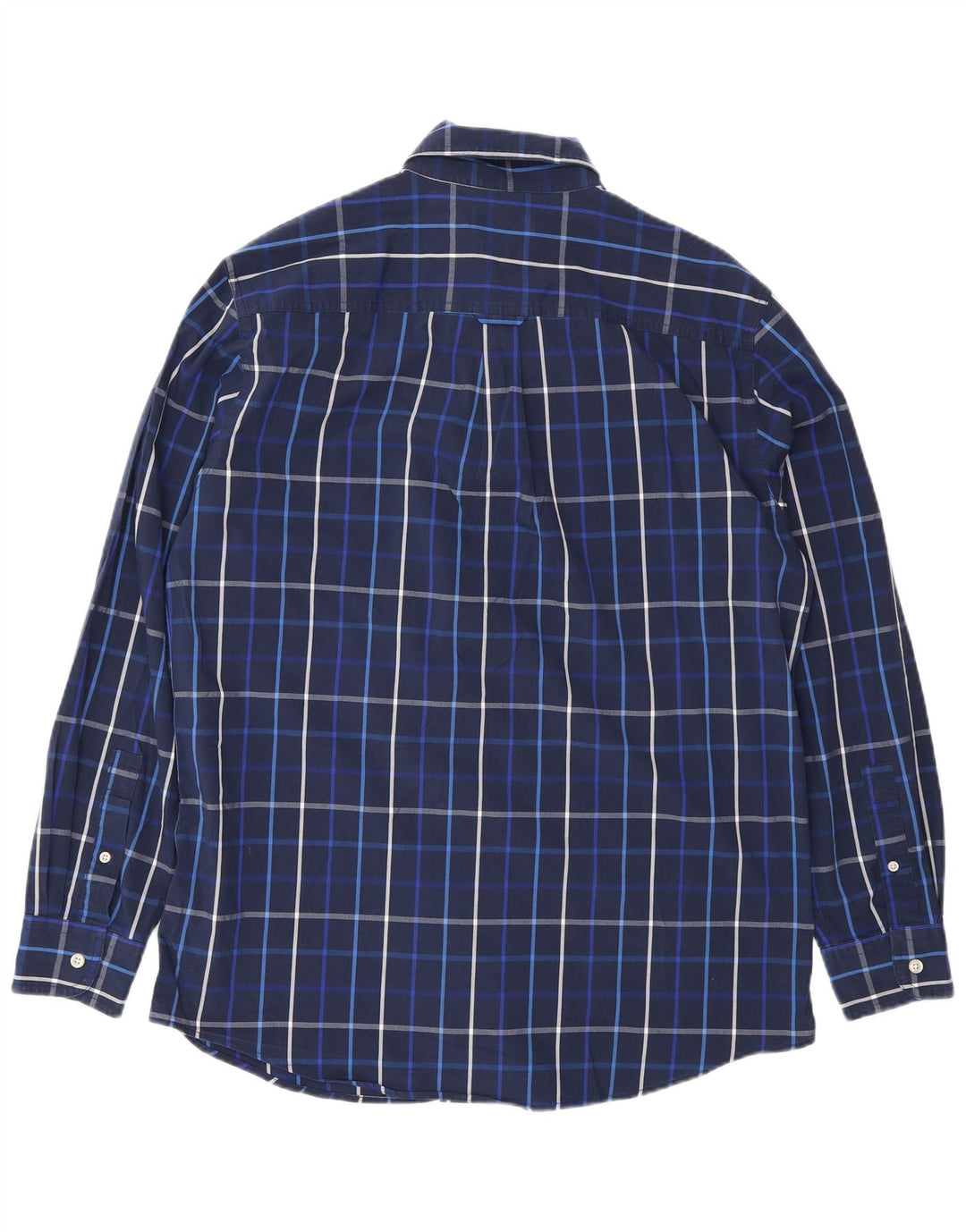 Chaps Ανδρικό πουκάμισο Easy Care Medium Navy Blue Check Cotton