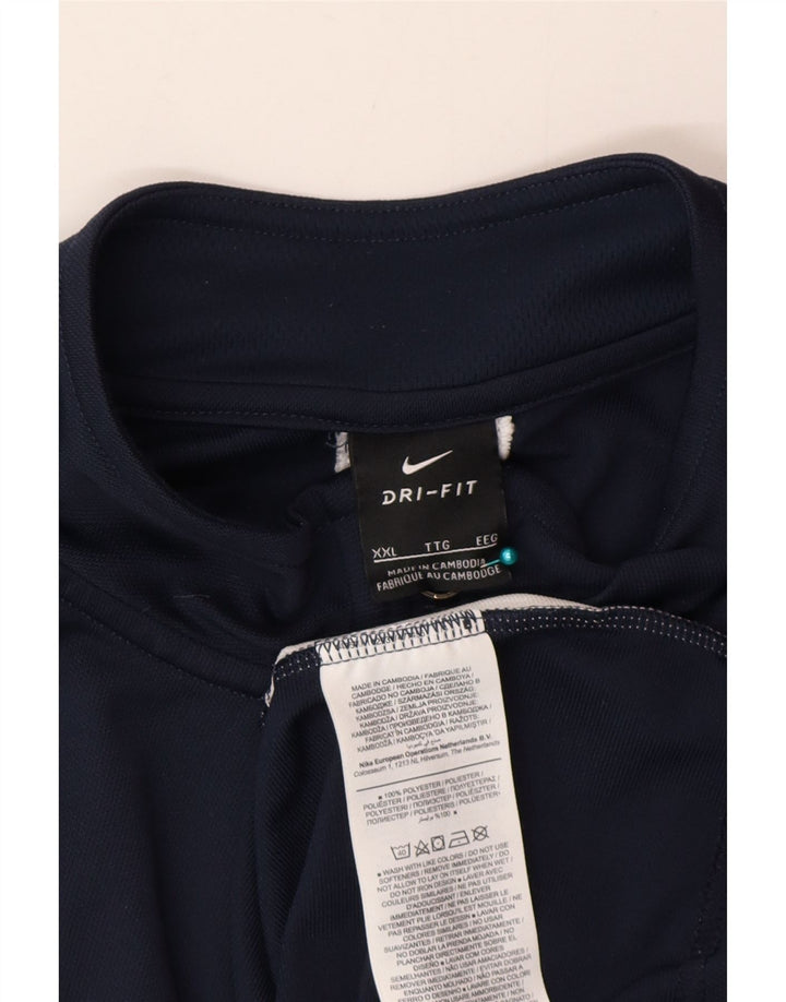 Ανδρική φόρμα Nike Dri Fit Top Jacket 2XL Navy Blue Colorblock Polyester