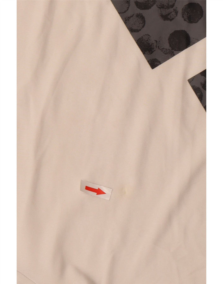 Γραφικό T-shirt Adidas Boys Climalite Top 13-14 ετών μεγάλο λευκό πολυεστέρα