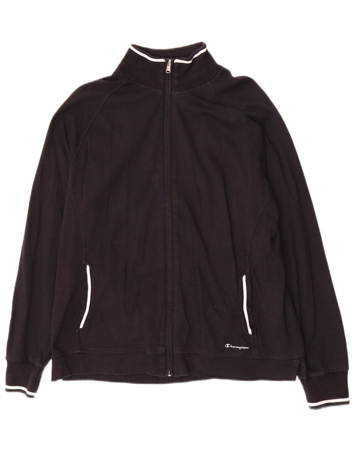 Champion Γυναικεία αθλητική φόρμα Top Jacket UK 16 Large Black Cotton