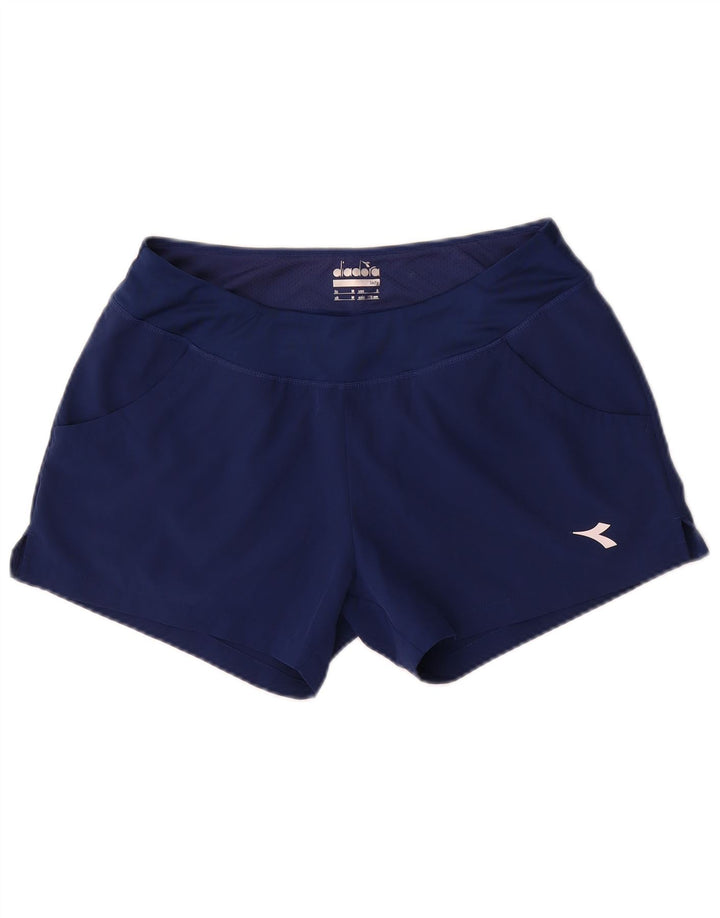 Diadora γυναικείο αθλητικό σορτς UK 14 Medium Navy Blue Polyester