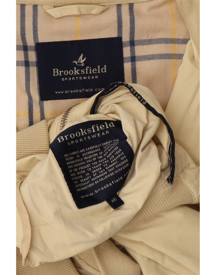 Ανδρικό μπουφάν Brooksfield Bomber IT 46 Small Beige Polyester