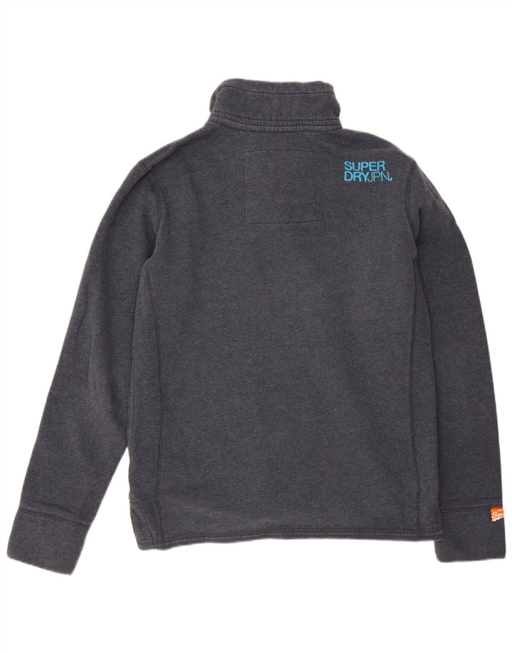 Ανδρικό φούτερ με λαιμόκοψη Superdry, Μπλε, Βαμβακερό