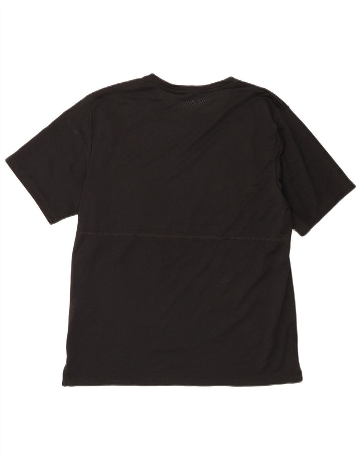 Ανδρικό T-Shirt Nike Dri Fit Top από μεσαίο μαύρο πολυεστέρα