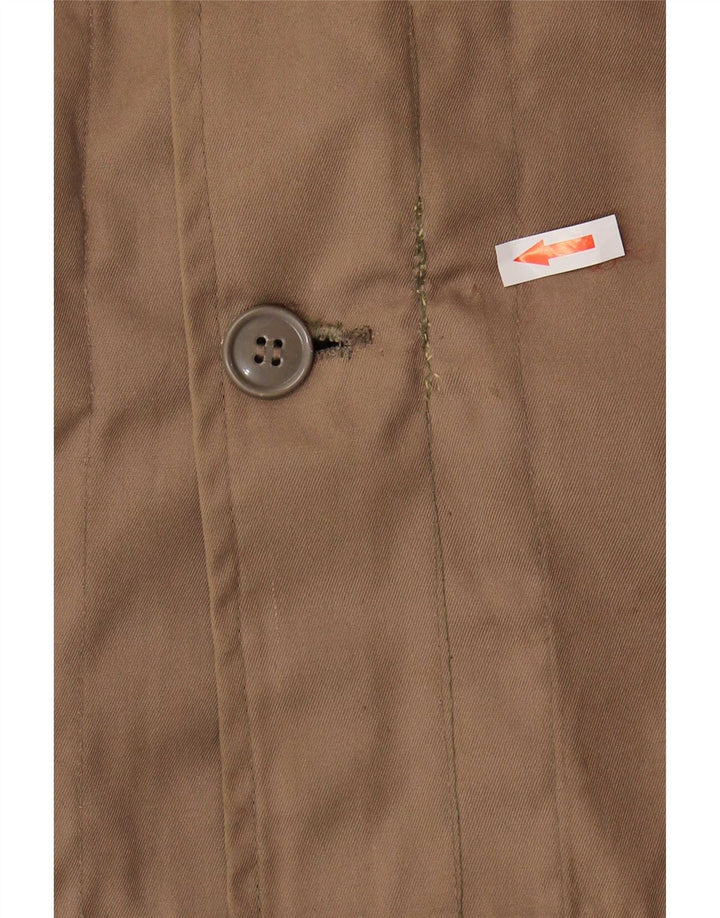 Vintage Ανδρικό μπουφάν Sherpa Parka με κουκούλα IT 54 2XL καφέ πολυεστέρας