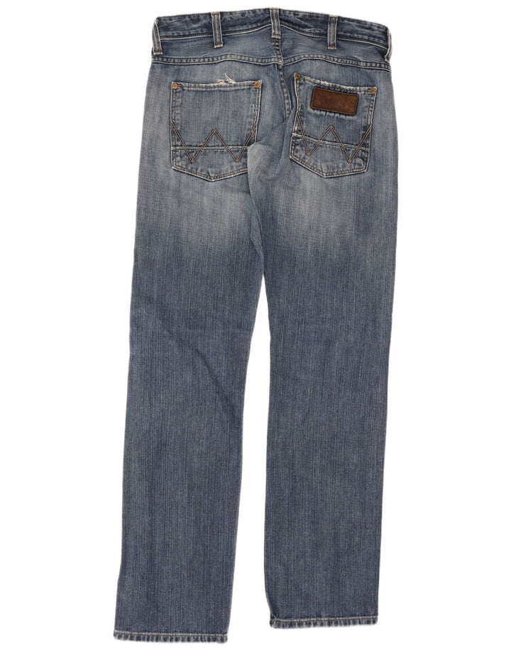 Γυναικείο τζιν ίσιο Wrangler Crank W32 L34 Μπλε βαμβακερό