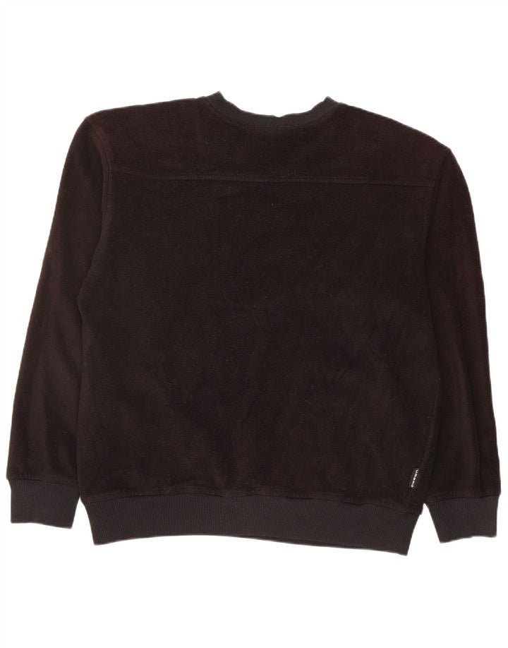 UMBRO Womens Fleece Jumper UK 16 Large Black Polyester