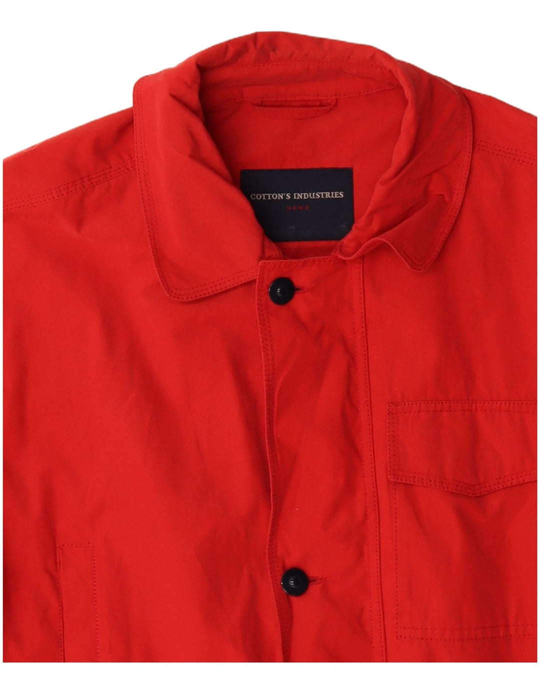 Cotton's Industries Mens Utility Jacket UK 42 XL Κόκκινο