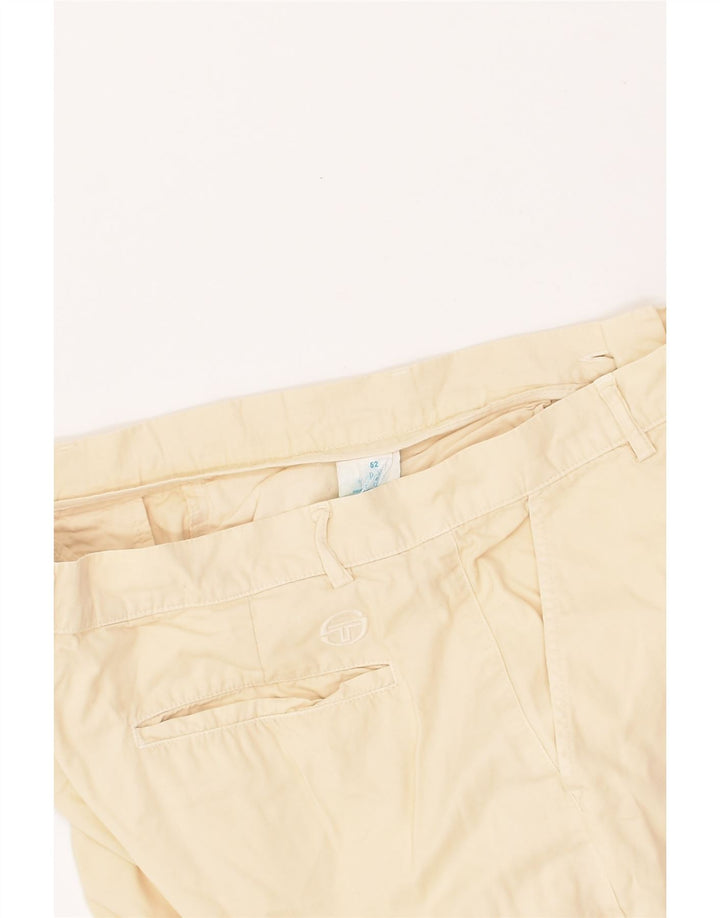 SERGIO TACCHINI Mens Straight Casual Trousers  IT 52 XL W38 L29 Beige | Vintage Sergio Tacchini | Thrift | Second-Hand Sergio Tacchini | Used Clothing | Messina Hembry 
