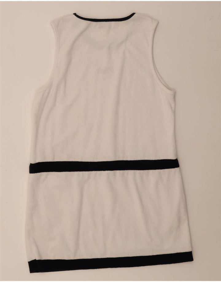 FILA Womens Sleeveless Basic Dress UK 18 XL White Colourblock Cotton Vintage Fila and Second-Hand Fila from Messina Hembry 