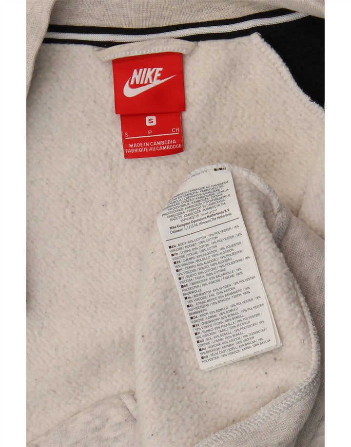 Ανδρική φόρμα αθλητικής φόρμας Nike με γραφικό μπουφάν, μικρό γκρι, βαμβακερό