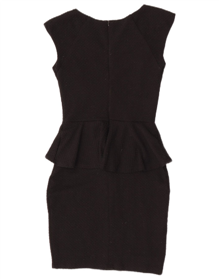 Lipsy Γυναικείο φόρεμα Peplum UK 8 Small Black Polyester