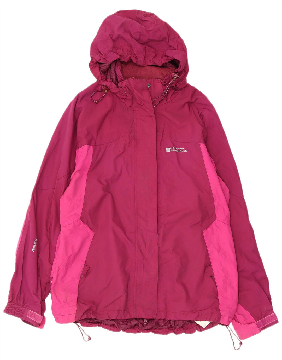 Mountain Warehouse Γυναικείο μπουφάν βροχής με κουκούλα UK 14 Large Pink Colourblock