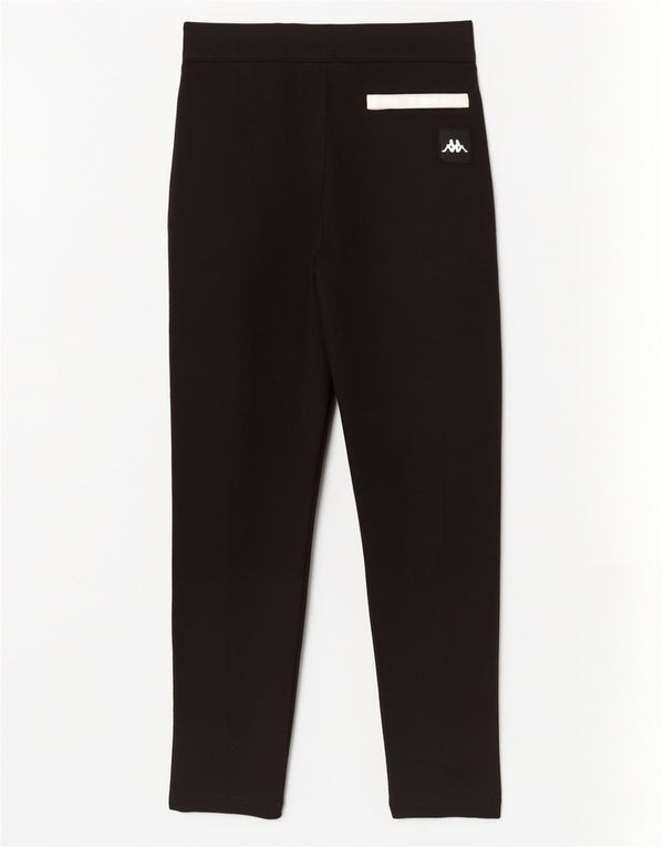 Kappa Womens Graphic Tracksuit Trousers Small Black Colourblock Sports