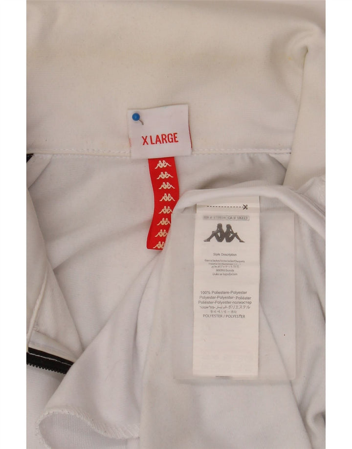Ανδρική φόρμα γραφικής Kappa Top Jacket XL White Colourblock Polyester