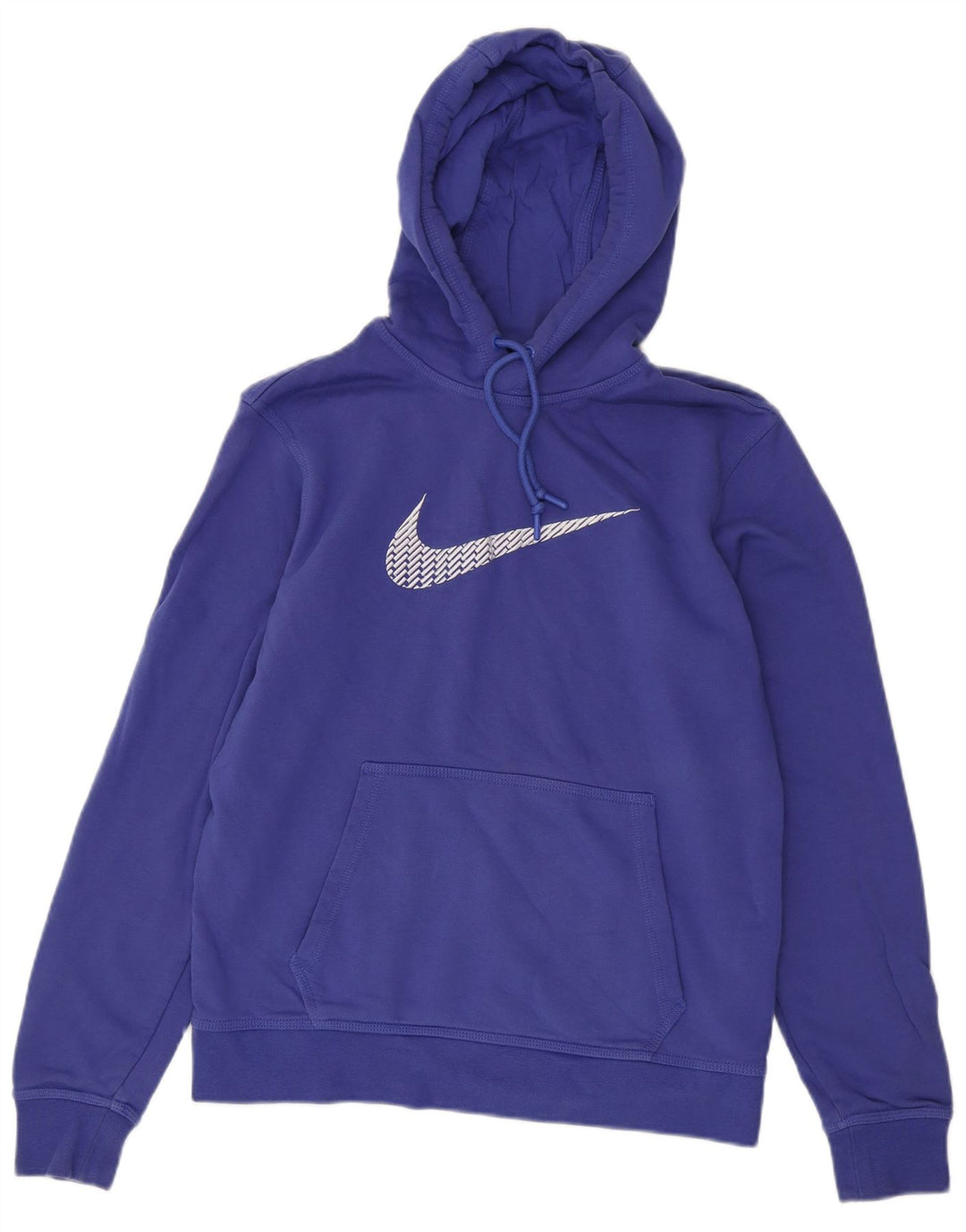 Ανδρικά γραφικά κουκούλα Nike, μεσαίο μπλε βαμβακερό