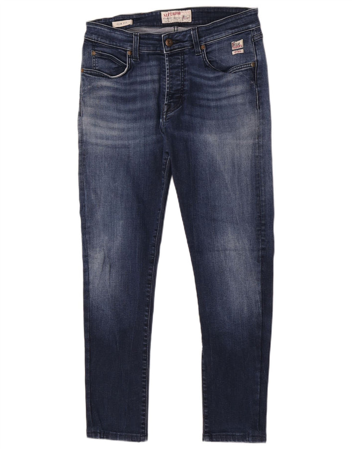 Roy Rogers Ανδρικό Slim Jeans W33 L28 Navy Blue Cotton