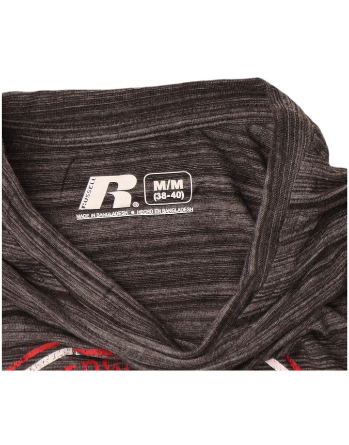 Ανδρικό γραφικό μπλουζάκι RUSSELL ATHLETIC Τοπ UK 38/40 μεσαίου γκρι ριγέ