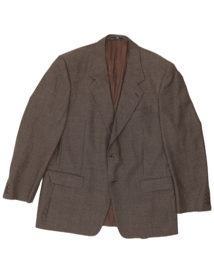 Valentino Ανδρικό σακάκι σακάκι με 2 κουμπιά IT 44 2XL Grey Houndstooth