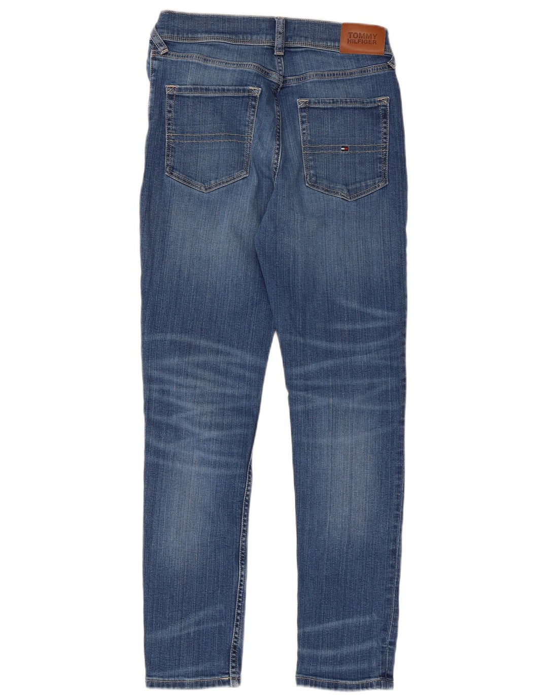 TOMMY HILFIGER Boys Slim Jeans 13-14 ετών W28 L28 Μπλε βαμβακερό