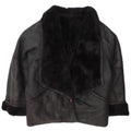 Vintage Γυναικείο Shearling Jacket IT 46 Large Black Shearling