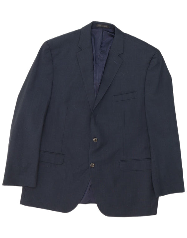 Chaps Ανδρικό μπουφάν σακάκι με 2 κουμπιά UK 46 3XL Navy Blue Wool
