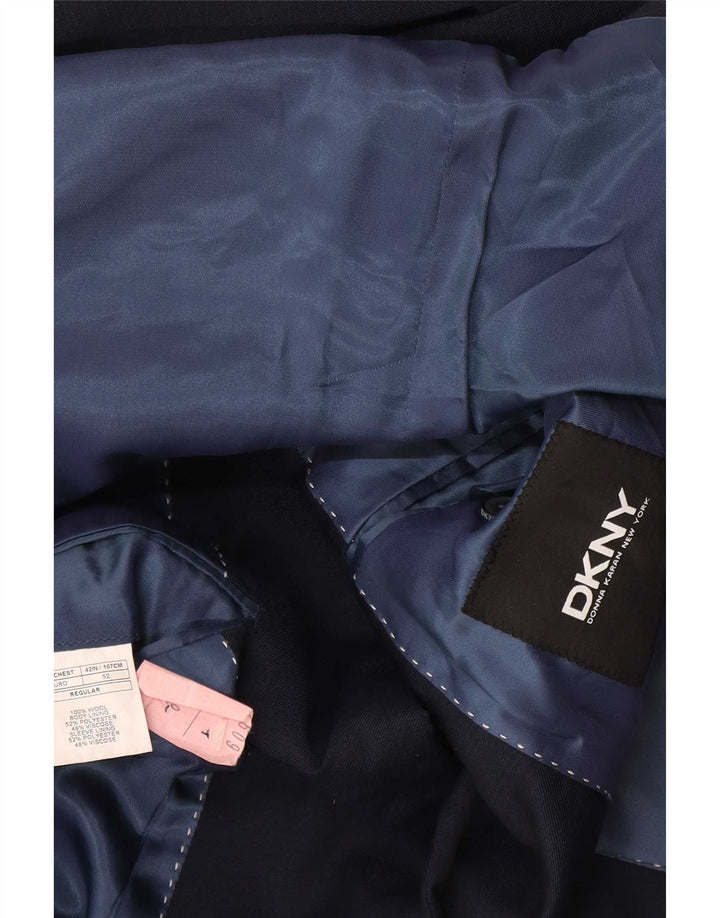 Dkny Ανδρικό σακάκι σακάκι με 2 κουμπιά IT 52 XL Navy Blue Wool
