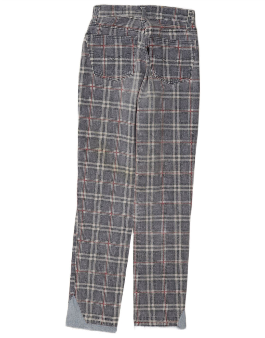 Extreme γυναικείο κωνικό τζιν W26 L29 Blue Check Cotton