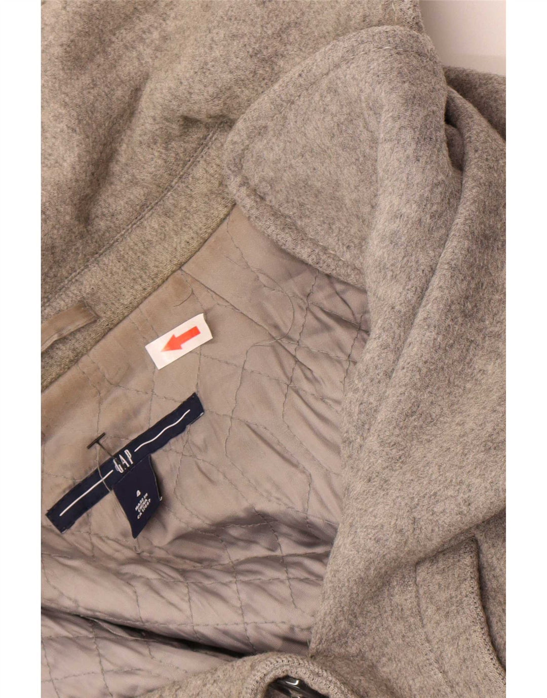 Gap Γυναικείο Παλτό με διπλό στήθος US 4 Small Grey