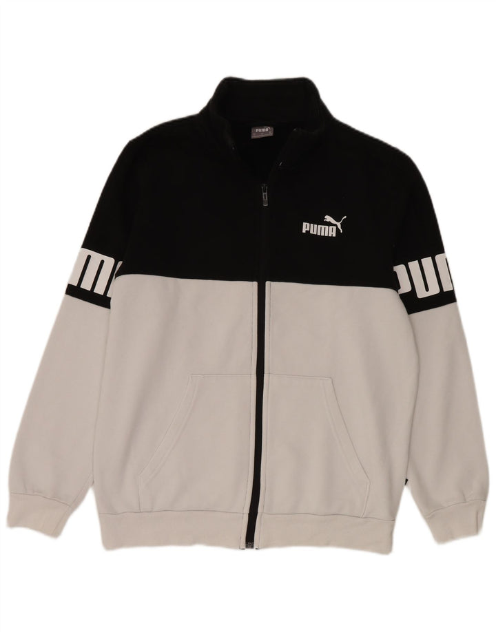 Ανδρική φόρμα γραφική Puma Μπουφάν μεσαίου λευκού χρώματος