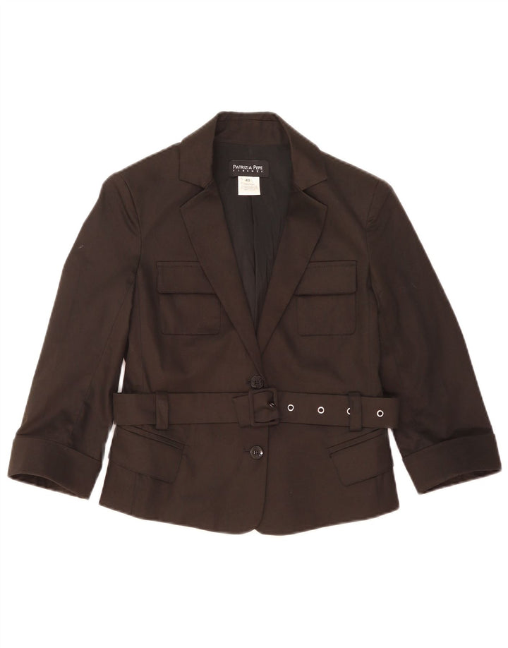 Patrizia Pepe Γυναικείο Μπουφάν Blazer Crop 2 Button IT 40 Small Black