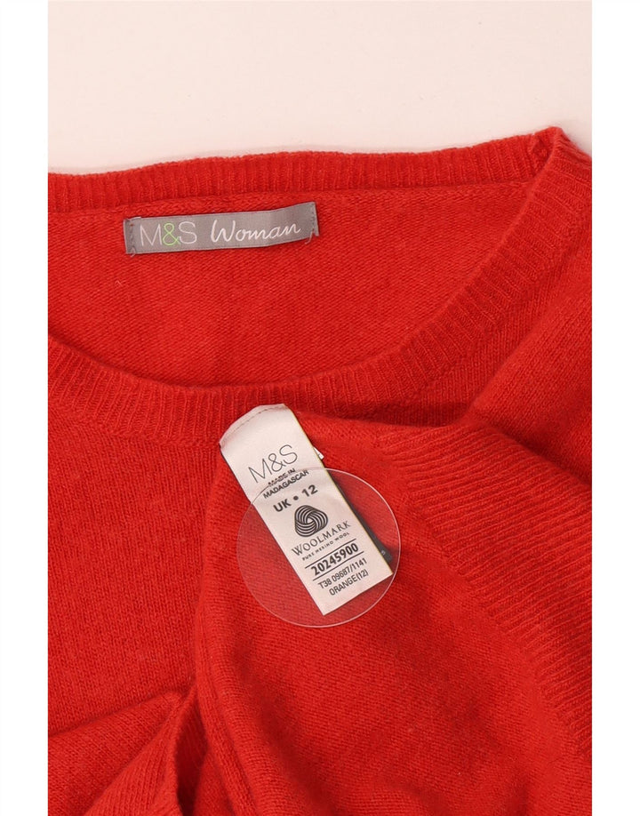 Marks & Spencer Γυναικείο πουλόβερ με λαιμόκαυστο UK 12 Medium Orange