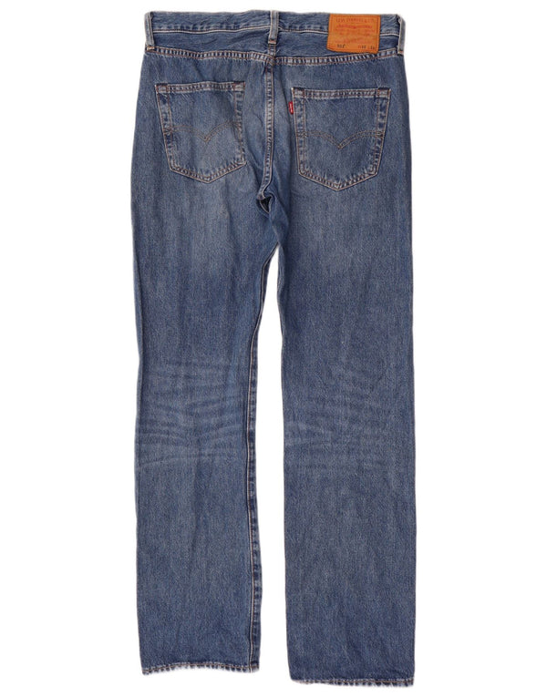 Levi's Mens 501 Straight Jeans W30 L30 Blue Cotton