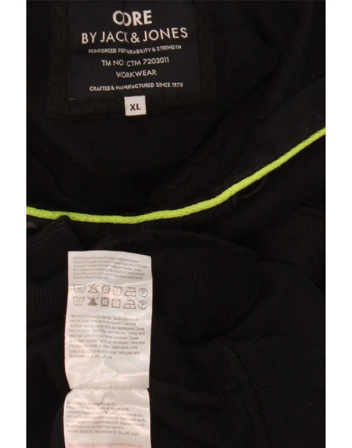 Jack & Jones Ανδρικό Hoodie Jumper XL Μαύρος πολυεστέρας
