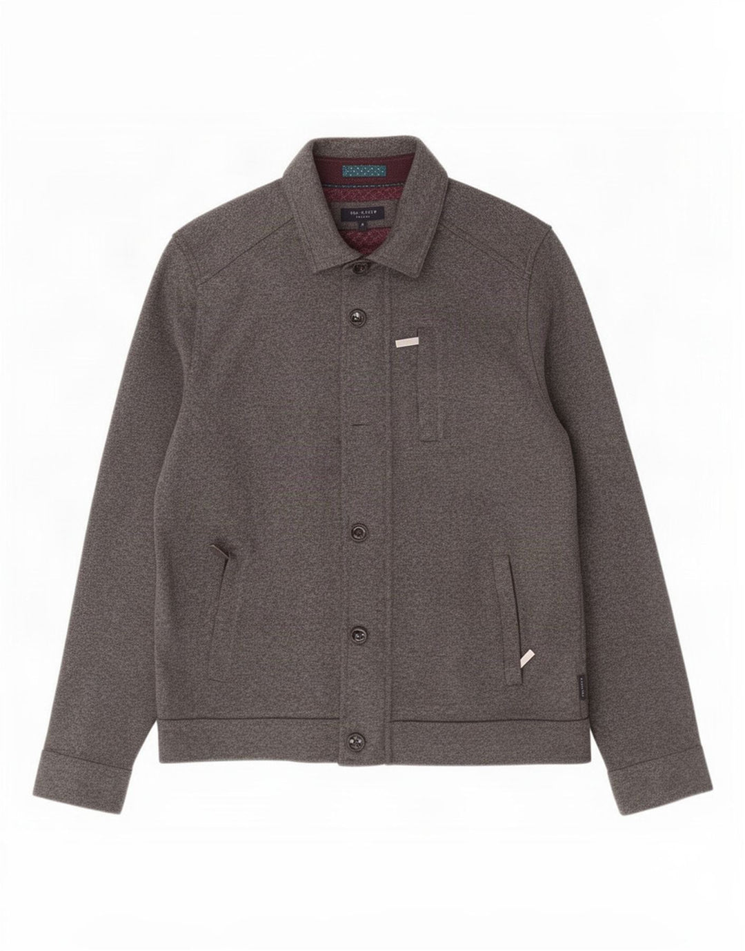 Ted Baker Ανδρικό μπουφάν Bomber Size 4 Large Grey Polyester