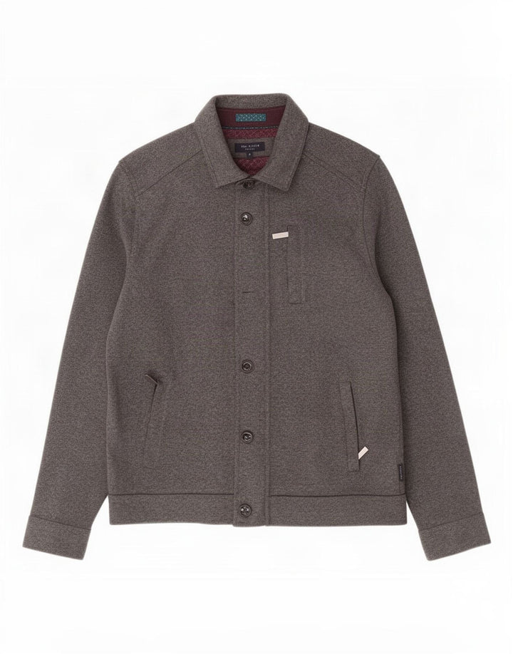 Ted Baker Ανδρικό μπουφάν Bomber Size 4 Large Grey Polyester