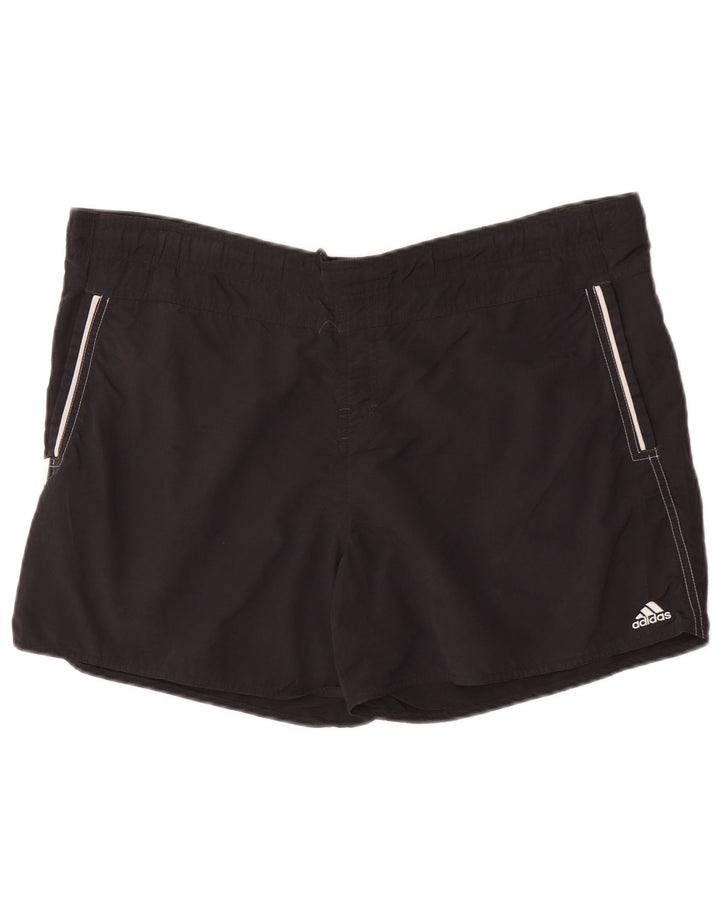Ανδρικό σορτς κολύμβησης Adidas μεγάλο μαύρο νάιλον