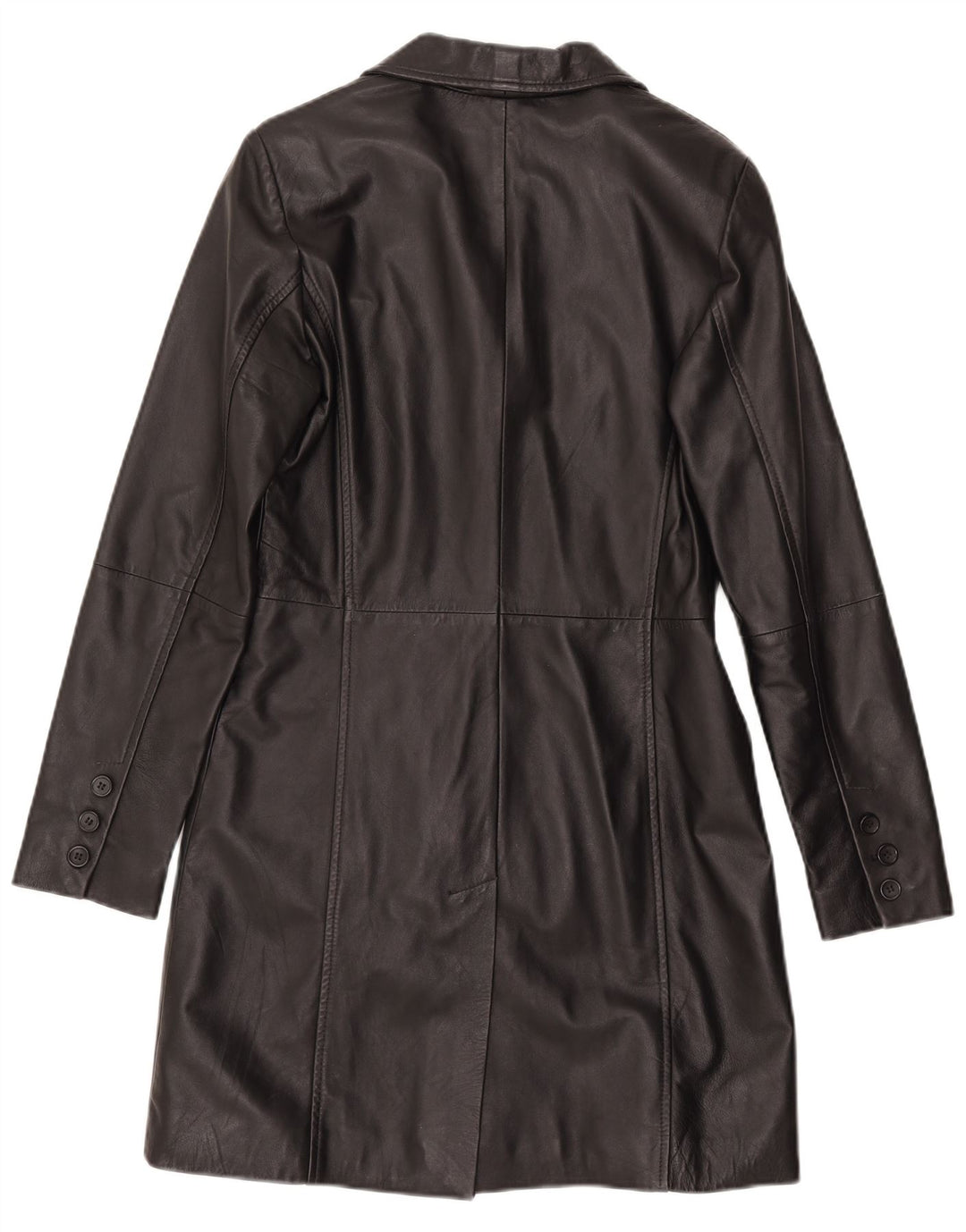 Gipsy Γυναικείο Δερμάτινο Παλτό UK 12 Medium Black Leather