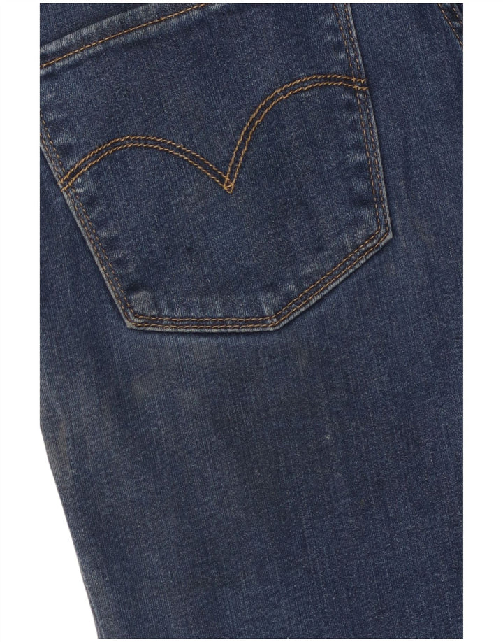 LEVI'S γυναικείο 724 ψηλό ίσιο τζιν W27 L32 Blue Lyocell