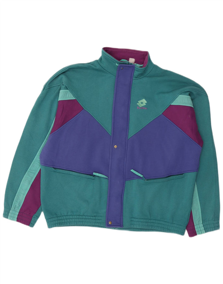 Ανδρική φόρμα Lotto Top Jacket XL Green Colourblock