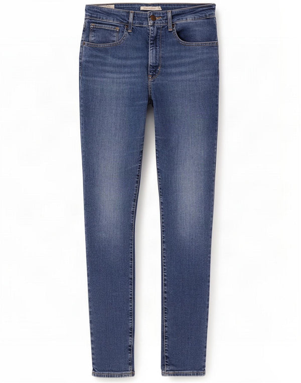 Levi's Womens 721 High Rise Skinny Jeans W30 L30 Blue Cotton
