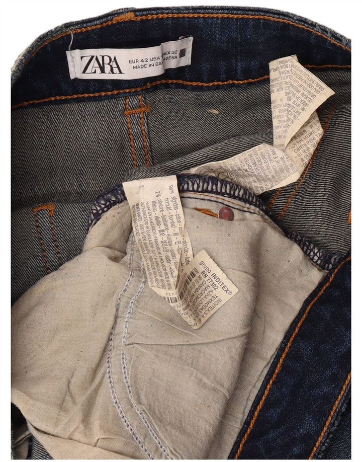 Zara Γυναικείο Slim Jeans EU 42 Large W32 L28 Blue Cotton Classic