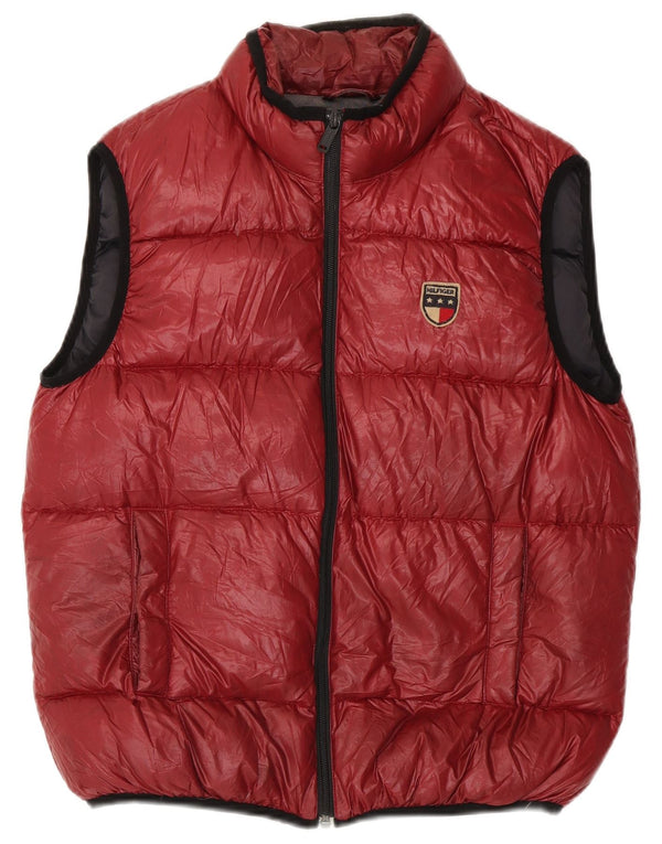 Tommy Hilfiger Ανδρικό padded Gilet UK 36 Small Red Polyester