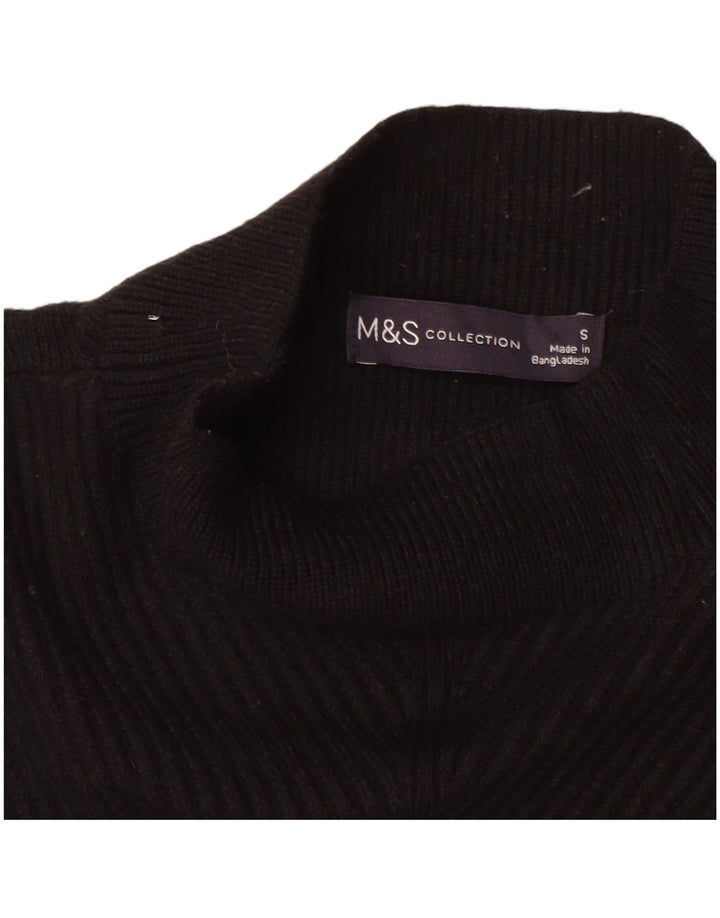 MARKS & SPENCER Γυναικείο πουλόβερ με λαιμό χελώνα UK 10 Small Black