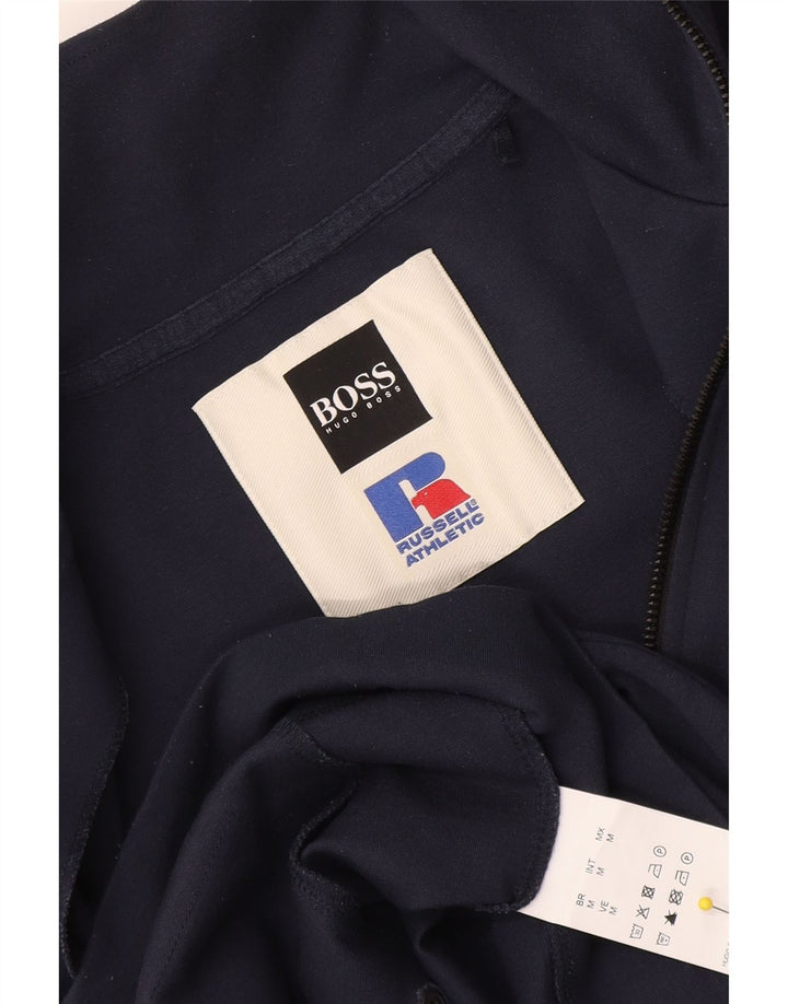 Ανδρική αθλητική φόρμα Hugo Boss Μπουφάν με μεσαίο ναυτικό μπλε βισκόζη