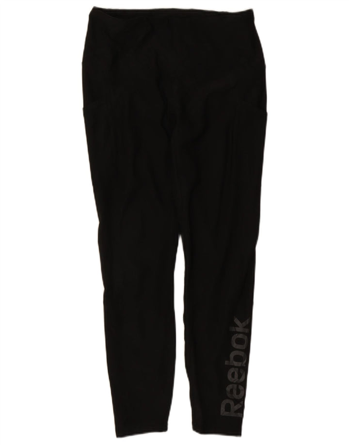 Γυναικεία γραφικά κολάν Reebok UK 12 Medium Black