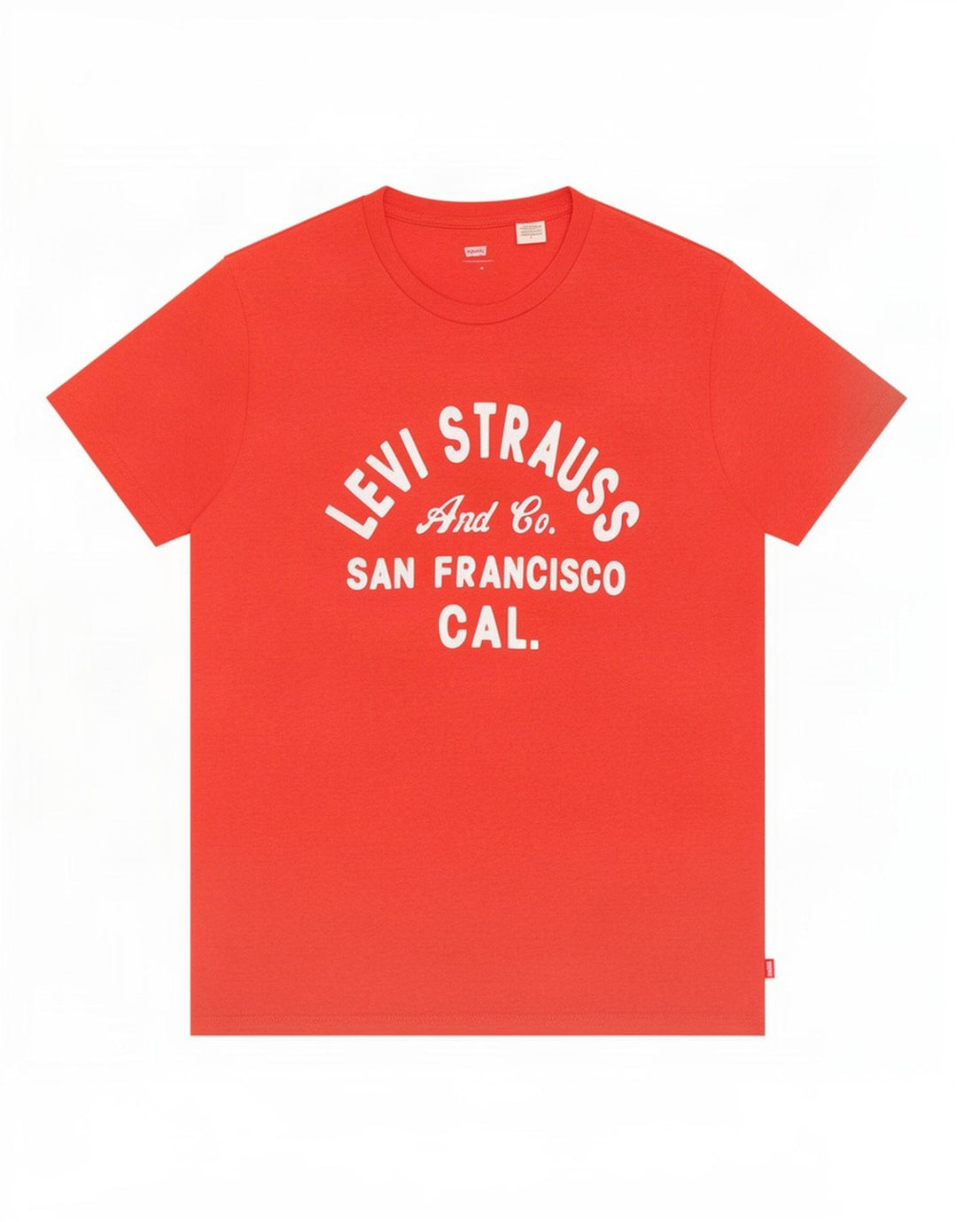 Ανδρικό γραφικό T-Shirt Levi's Top Μεσαίο κόκκινο βαμβακερό