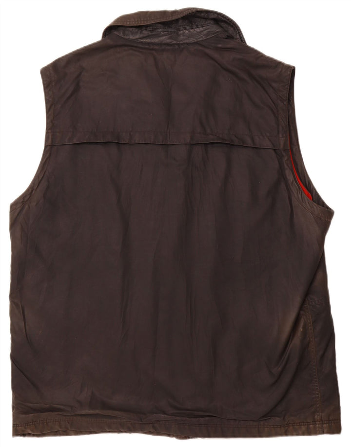 Paul & Shark Ανδρικό κέρινο βαμβακερό μπουφάν UK 46 3XL Μαύρο πολυεστέρα